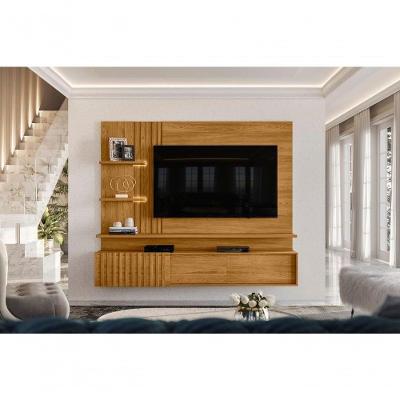 Rack para TV Atena Até 65" 200CM MDP com LED Café Madetec Móveis