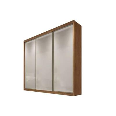 Guarda Roupa Casal Sollo 6 Portas de Bater 6 Gavetas MDF Corrediças Telescópicas Cumaru-fendi Móveis
