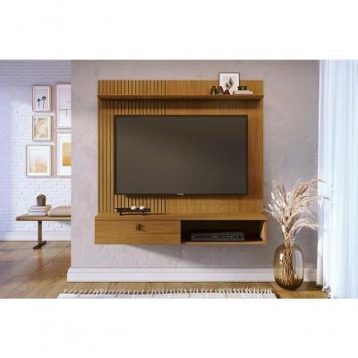 Rack com Painel Íris para TV Até 55 Polegadas 136CM MDF-MDP Marrom Madetec Móveis