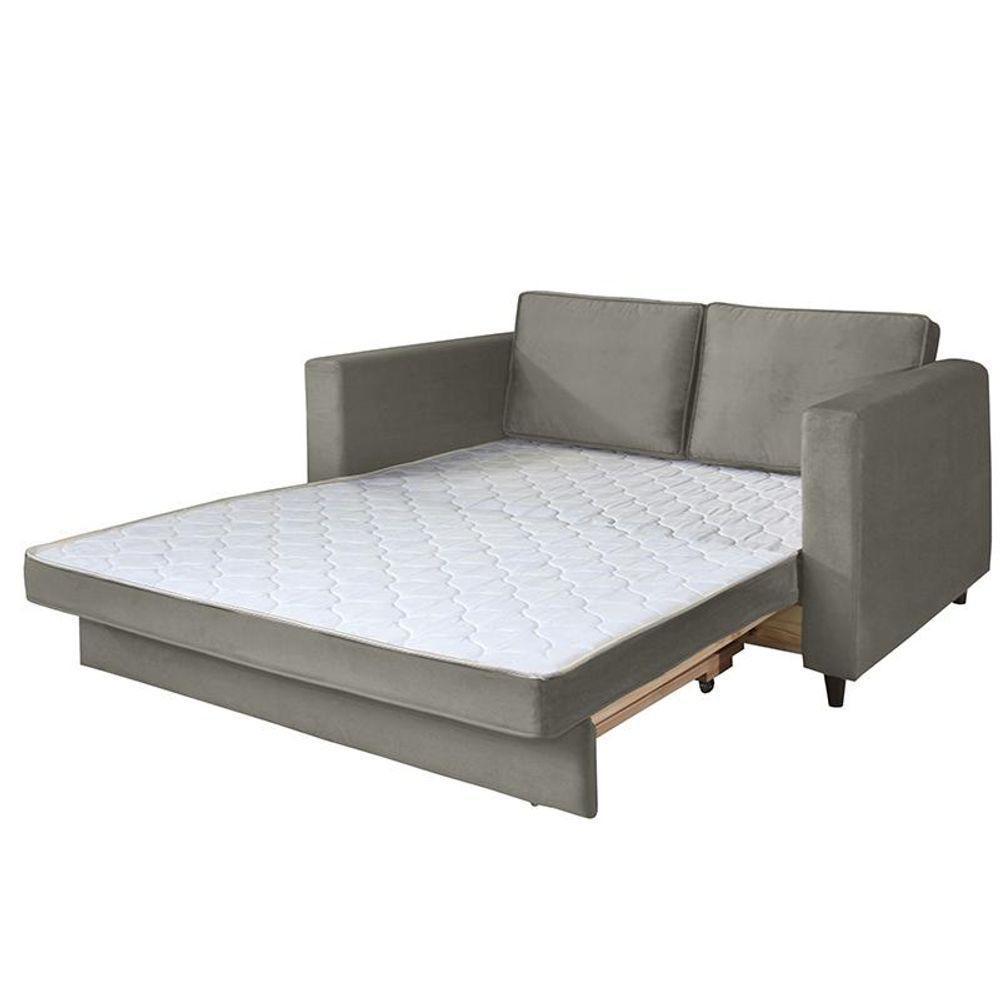 Sofá Cama Belize 2 Lugares Cinza Cinza - 4