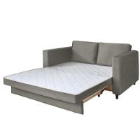 Sofá Cama Belize 2 Lugares Cinza Cinza