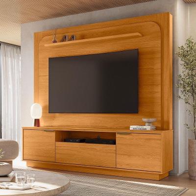 Home Theater Nilo para TV 65" 200CM MDP com Gaveta Telescópica Cinamomo Pallazio