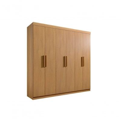 Guarda Roupa Casal Colibri 6 Portas de Bater 6 Gavetas MDP Cinamomo D'Doro Móveis