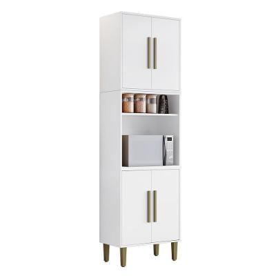 Paneleiro Lorena 4 Portas 1 Gaveta MDF 60CM Branco Kaiki Móveis