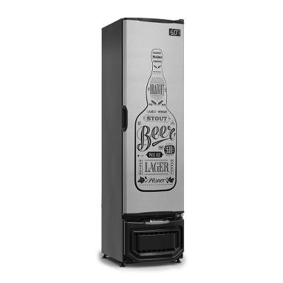 Cervejeira GCB23EGW com Porta Cega e Degelo Automático Preto Gelopar 110V