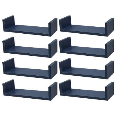 Prateleira Crie Fácil 40X10CM MDP Suporte Invisível Organizador Sala Azul Mercado das Prateleiras 8