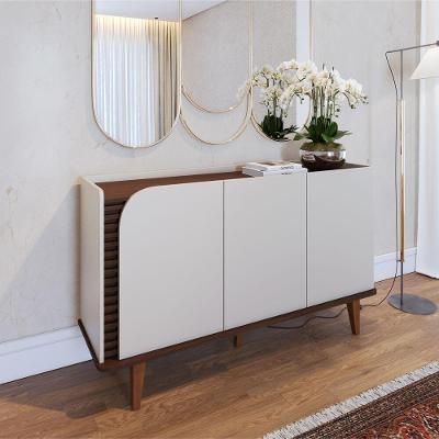 Buffet Jurerê Retrô 3 Portas sem Gavetas MDP 136CM Off White Colibri Móveis