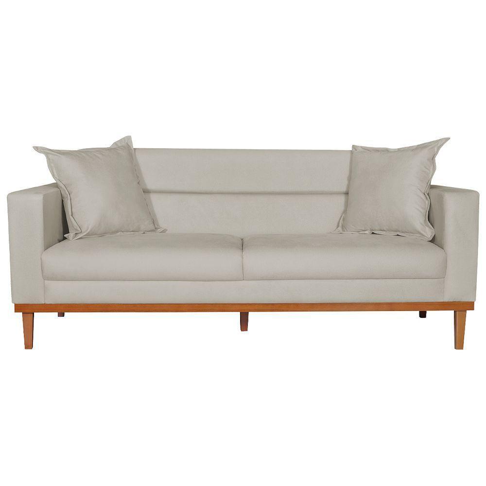 Sofá 2 Lugares Viena Linho - Doce Sonho Móveis Bege - 6