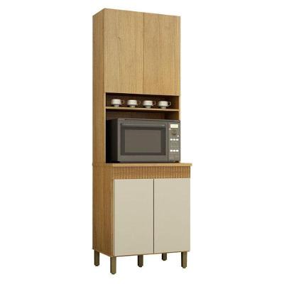 Paneleiro Dakota 4 Portas 4 Prateleiras MDP-MDF 70cm Off White