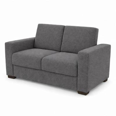 Sofá Namoradeira 3 Lugares 200CM Cinza Chumbo Linho Tatite Decor