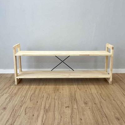 Rack Tv Linea para TV 65 140CM Madeira Pinus Natural Artfactory Design