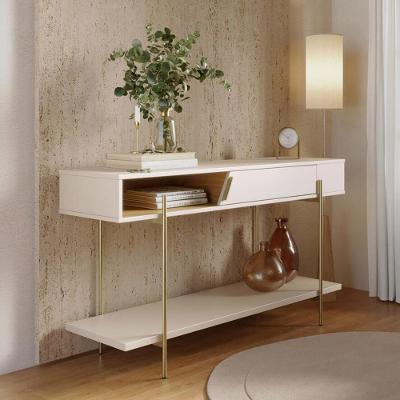 Aparador Mosele Industrial 1 Porta sem Gavetas MDP 135CM Off White Lyam Decor