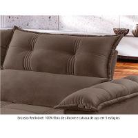 Sofá Retrátil E Reclinável 2,30m 4 Lugares Bege