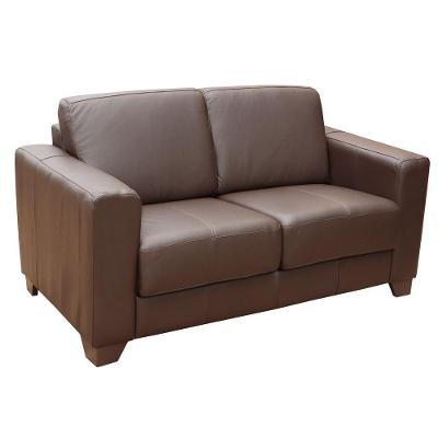 Sofá Estocolmo G03 2 Lugares 155cm Chocolate Couro Gran Belo