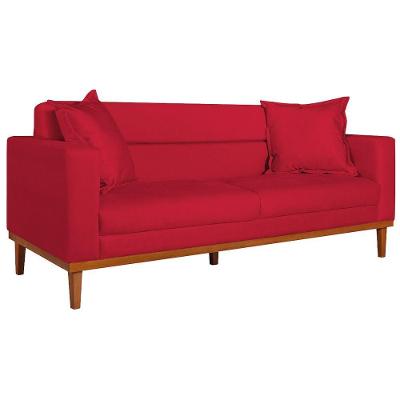 Sofá 2 Lugares Viena Suede - Doce Sonho Móveis Vermelho