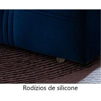 Sofá Retrátil E Reclinável 2,90m 5 Lugares Azul - 2