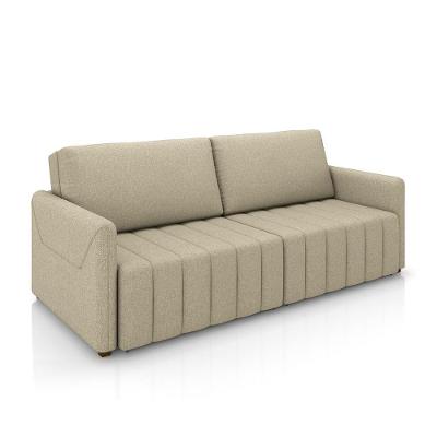Sofá Cama Thanos G45 2 Lugares Retrátil 192cm Bege Linho Gran Belo