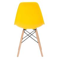 Kit - Mesa De Jantar Retangular Eames 60 X 120 Cm Preto + 2 Cadeiras Eiffel Dsw Amarelo - 9
