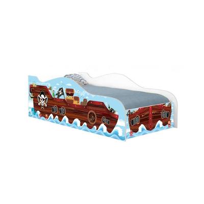 Cama Carro Solteiro Divertida Quarto Infantil - Navio Pirata Navio Pirata