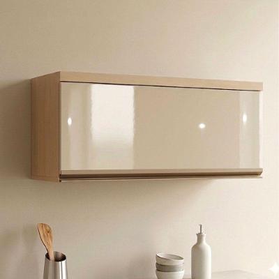 Armário Aéreo Brise 80CM MDP Basculante Off White Pérola Luciane Móveis