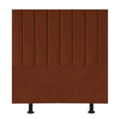 Cabeceira Estofada Cama Box Casal 140 Cm Mavie Veludo terracota