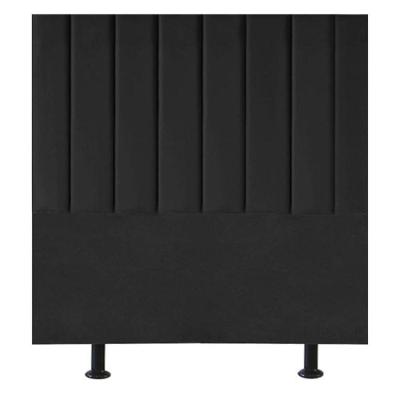 Cabeceira Estofada De Cama Casal Box 140 Cm Mavie Linho preto