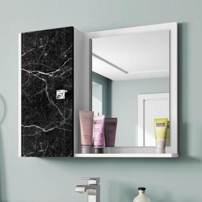 Espelheira para Banheiro Villa Aurea 1 Porta 1 Prateleira MDP Branco OFT Móveis