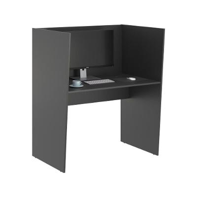 Escrivaninha Renoir Mesa de Trabalho 1 Lugar MDP 103CM Preto Onix Casah