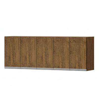 Armário Aéreo Natal 150CM 5 Portas MDP Café Milani Movelaria