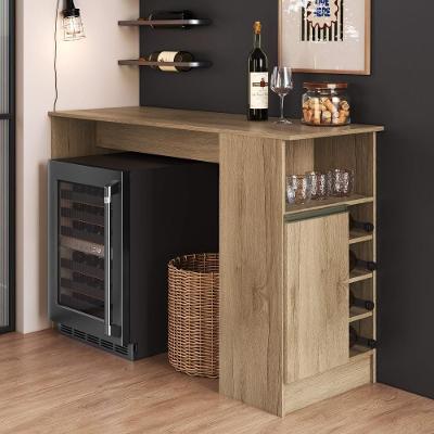 Bancada de Cozinha Gourmet Atenas 1 Porta MDP 140CM Castani Fidelita Móveis