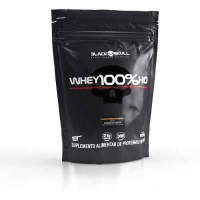 Whey 100% Hd (wpc, Wpi E Wph) - Refil 900g - Black Skull Refil Whey 100% Hd Vitamina De Frutas 900g