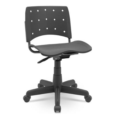 Cadeira Escritório Ergoplax Nr17 Ergonômica Base Secretária Standard Preta Plaxmetal