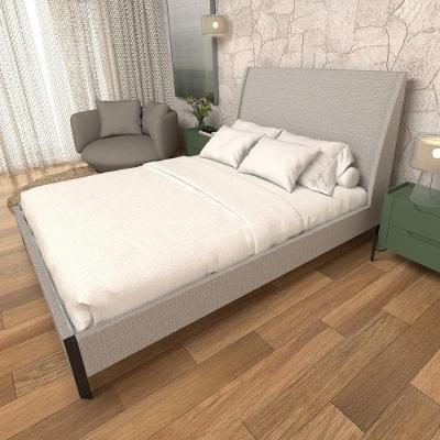 Cama Box Queen com Cabeceira Estofada Tecido Veludo Linho Aluminio Casa Lar Shop