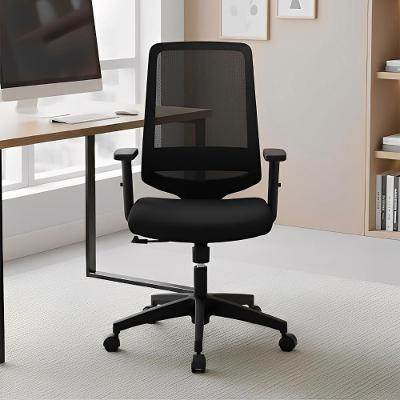 Cadeira de Escritório Nr17 Ergonômica Tela Mesh Encosto Reclinável Giratória Preta Fratini