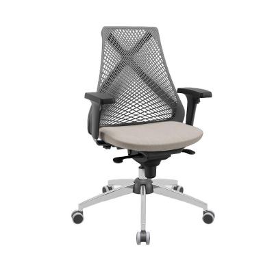 Cadeira de Escritorio Ergonomica Bix X+ Sincron Presidencial Assento em Tecido Base Giratoria