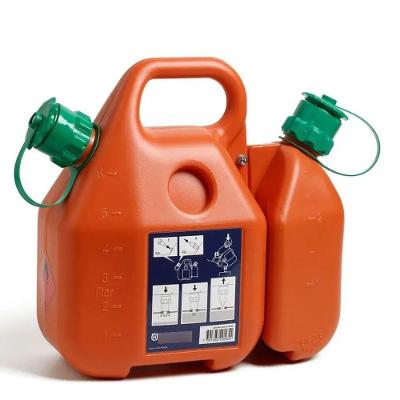 Bidão para Combustível e Óleo Laranja 6L Gasolina e 2,5L Óleo Armazenamento Seguro Husqvarna