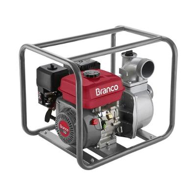 Motobomba Centrífuga a Gasolina B4T 710L Alta Vazão 36000L-H Motor 4 Tempos Branco