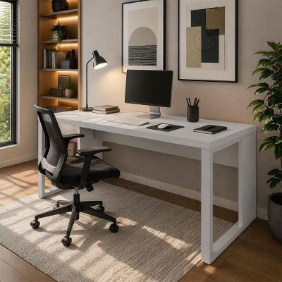 Mesa Escrivaninha Office sem Gavetas MDP 150CM Cinza F5