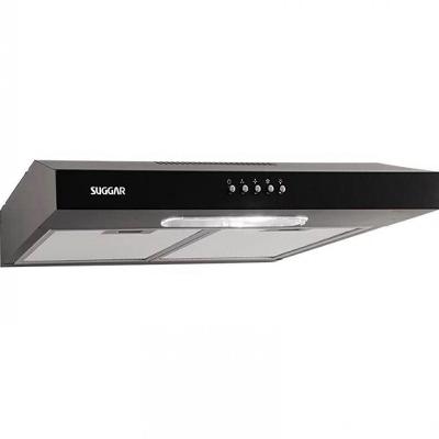 Depurador de Ar Slim Suggar Slim 60cm 3 Velocidades Aço Pintado Preto 220V