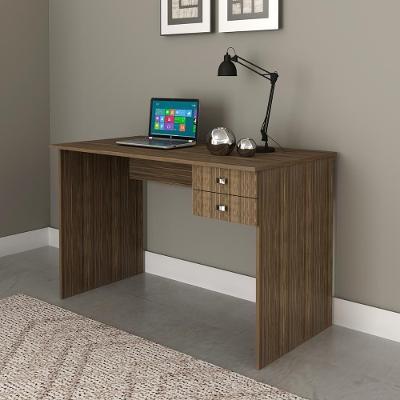 Escrivaninha Office ME4165 2 Gavetas MDP 117CM Nogal Tecno Mobili