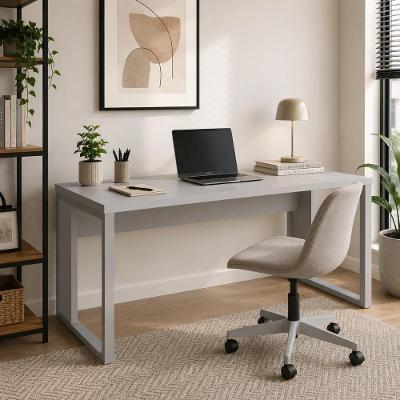 Escrivaninha Industrial Office Moderno MDP 190CM Cinza F5 Office