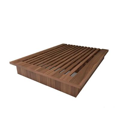Cama de Casal Sob Medida Nn 148CMX200CM MDF Nogueira Cadiz Casa Lar Shop