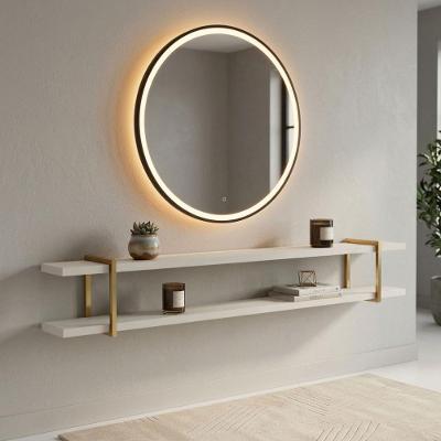 Prateleira Suspensa Multiuso Smart MDF 180CM Luna com Dourado