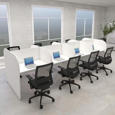 Plataforma de Trabalho para Escritório F5 Office g sem Porta sem Gavetas MDP 369CM Branco