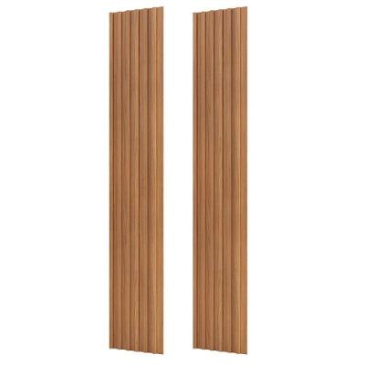 Painel Ripado Decorativo em MDF Fendi Freijó Dalla Costa 89,5CM 250CM
