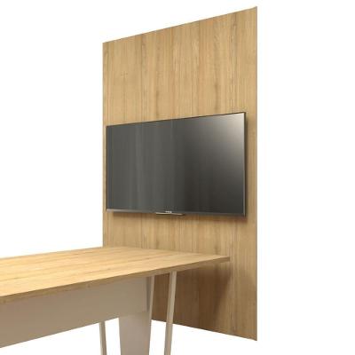 Painel para TV F5 Office Mac MDF 110CM Marrom 43 Polegadas F5 Office