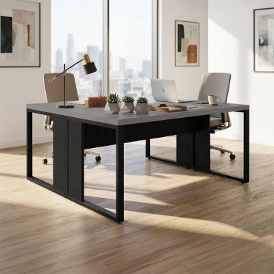 Plataforma para Escritório Plataforma Industrial 170CM Cinza Sagrado com Preto F5 Office