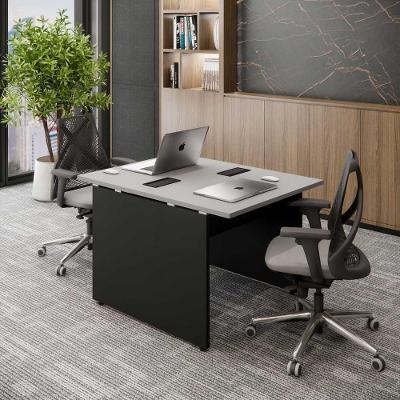 Plataforma para Escritório Plataforma de Trabalho MDF-MDP 90CM Cinza Sagrado com Preto F5