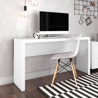 Mesa para Estudos e Trabalho Escrivaninha Office ME4135 127CM Branco Tecno Mobili