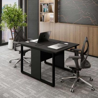 Plataforma para 2 Lugares com Pés em Metal 90CM 1,20M Preto F5 Office
